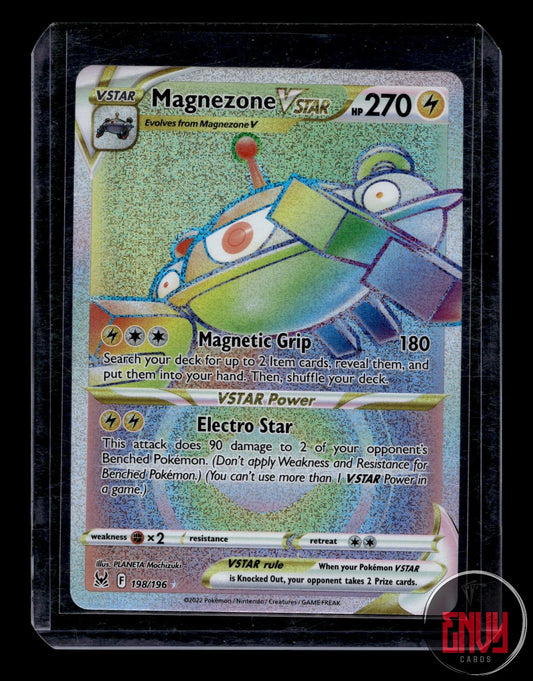 Magnezone VSTAR Near Mint 198/196 Rainbow Rare Lost Origin Pokemon Near Mint