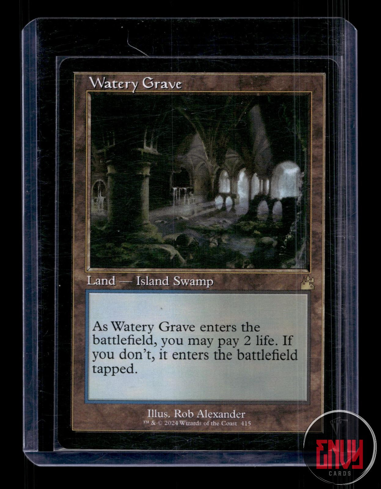 Watery Grave (Retro Frame) NM 415 Rare Ravnica Remastered Magic: The Gathering