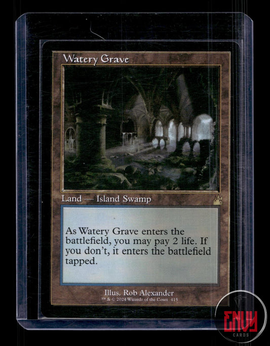 Watery Grave (Retro Frame) NM 415 Rare Ravnica Remastered Magic: The Gathering