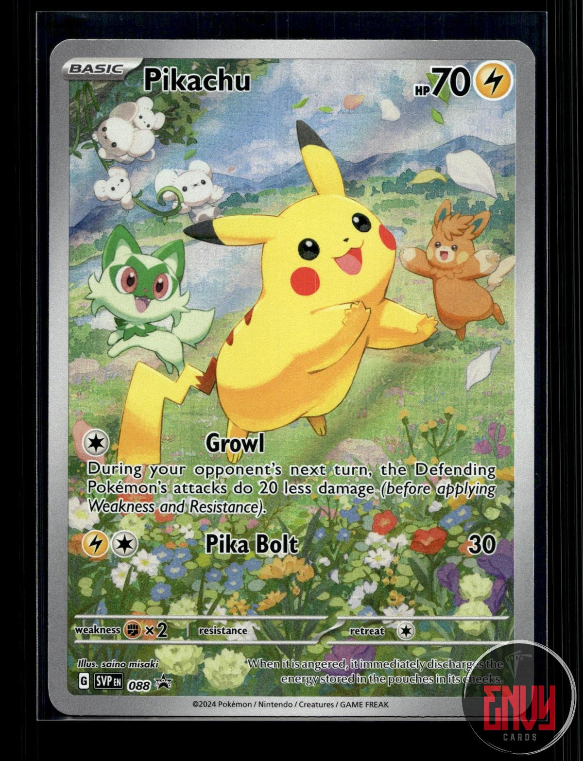 Pikachu LP 088 P Scarlet & Violet Promo Pokemon Holo