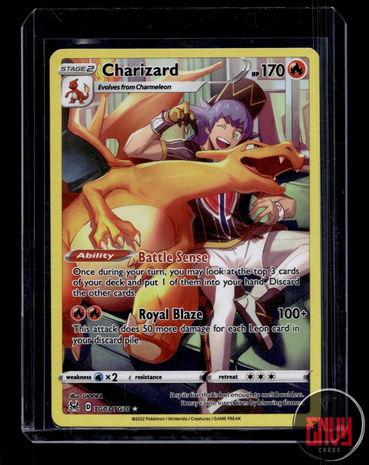 Charizard NM TG03/TG30 Lost Origin Trainer Gallery Pokemon Holo