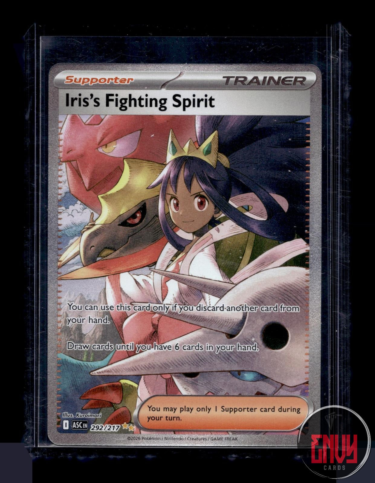 Iris's Fighting Spirit NM 292/217 Ascended Heroes Pokemon Holo