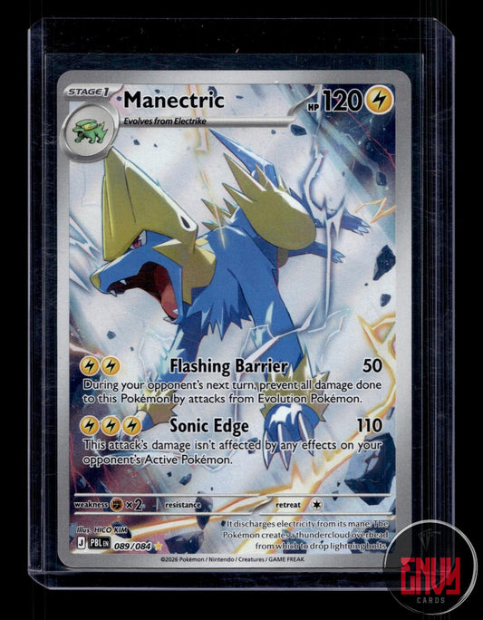 Manectric Near Mint 089/084 Illustration Rare Pitch Black Pokemon Holo