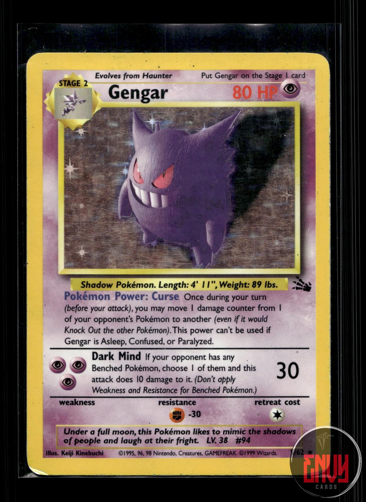 Gengar HP 11/110 R Legendary Collection Pokemon Holo