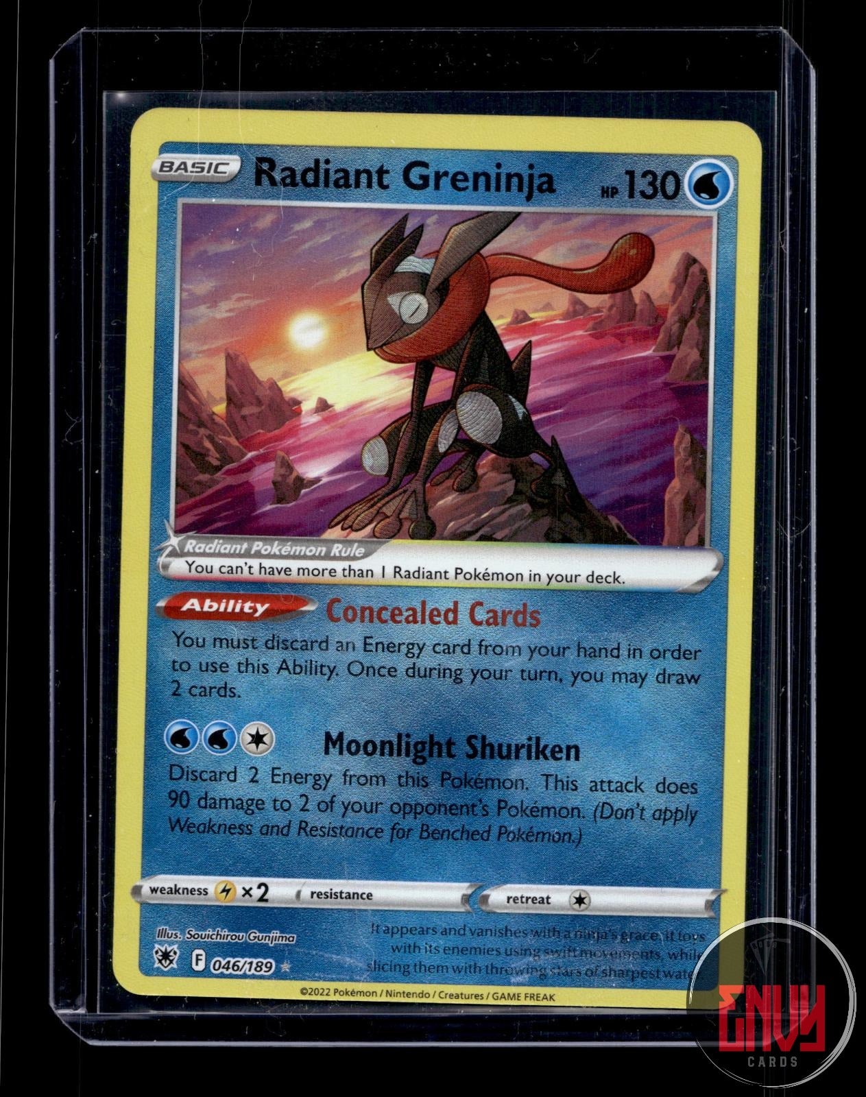 Radiant Greninja Near Mint 046/189 Radiant Rare Astral Radiance Pokemon