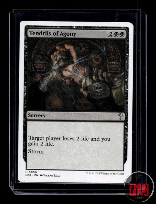 Tendrils of Agony (White Border) NM 50 Mystery Booster 2 Magic: The Gathering