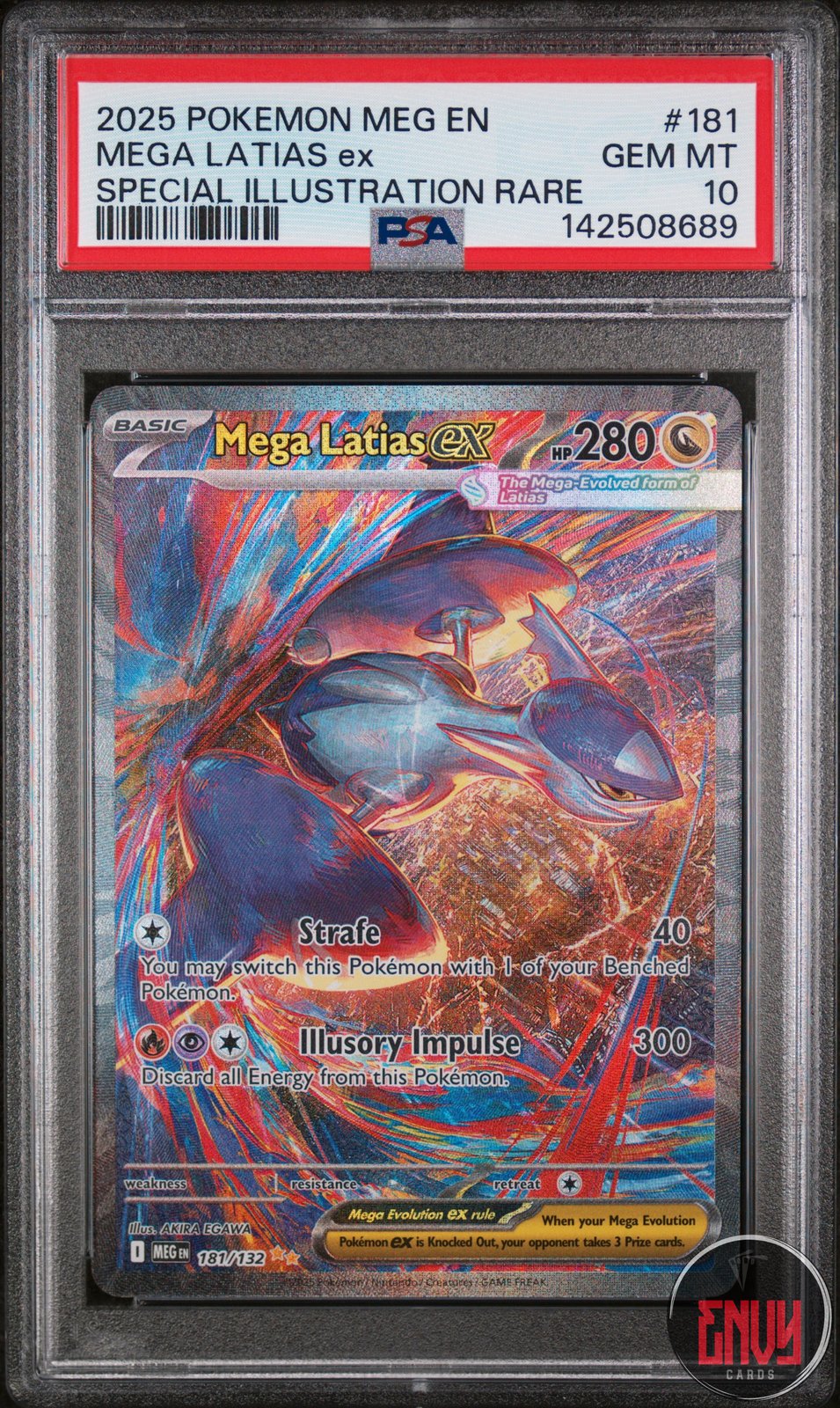 Mega Latias EX 181/132 Special Illustration Rare Pokemon PSA 10