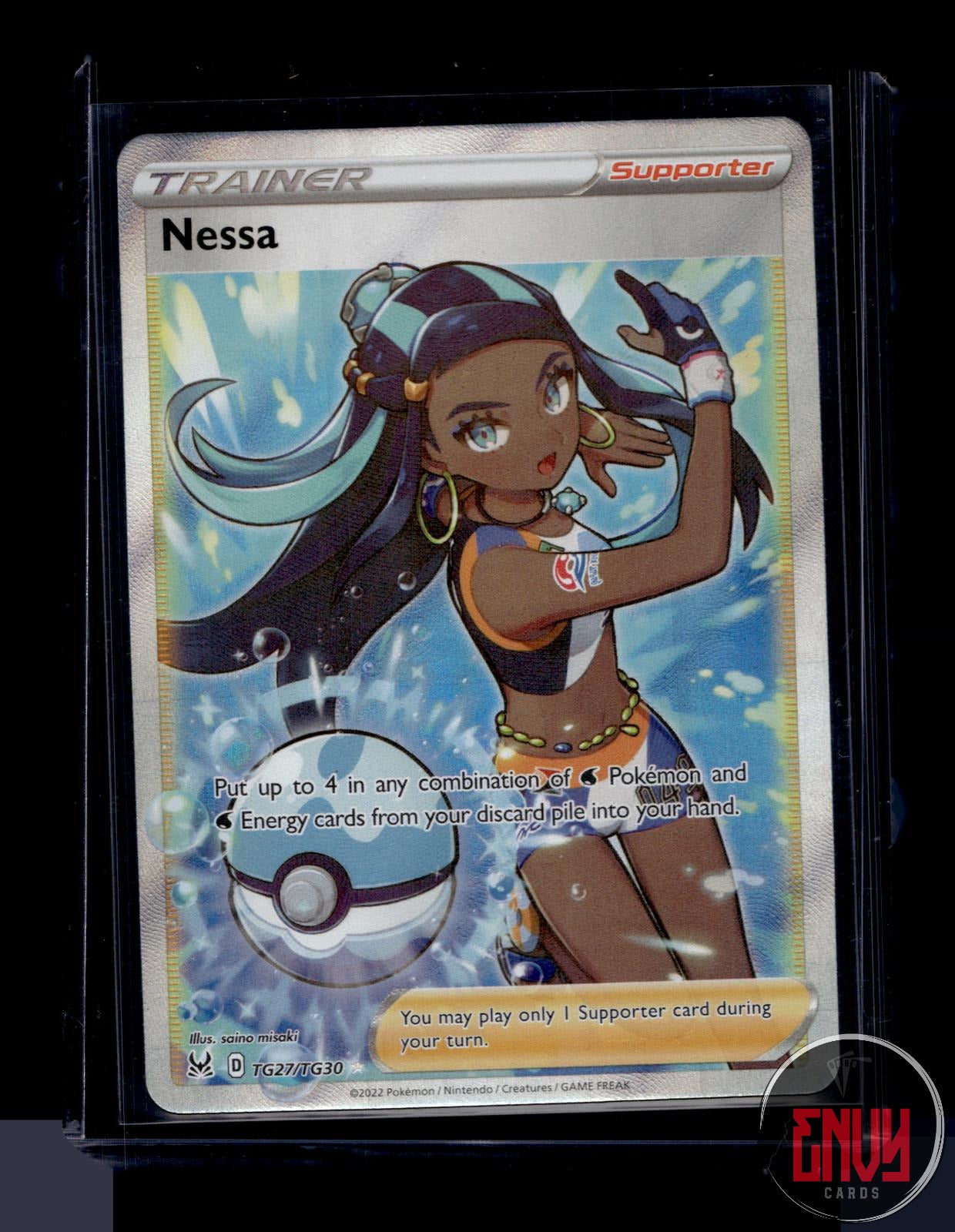 Nessa Lightly Played TG27/TG30 Ultra Rare Lost Origin Trainer Gallery Pokemon
