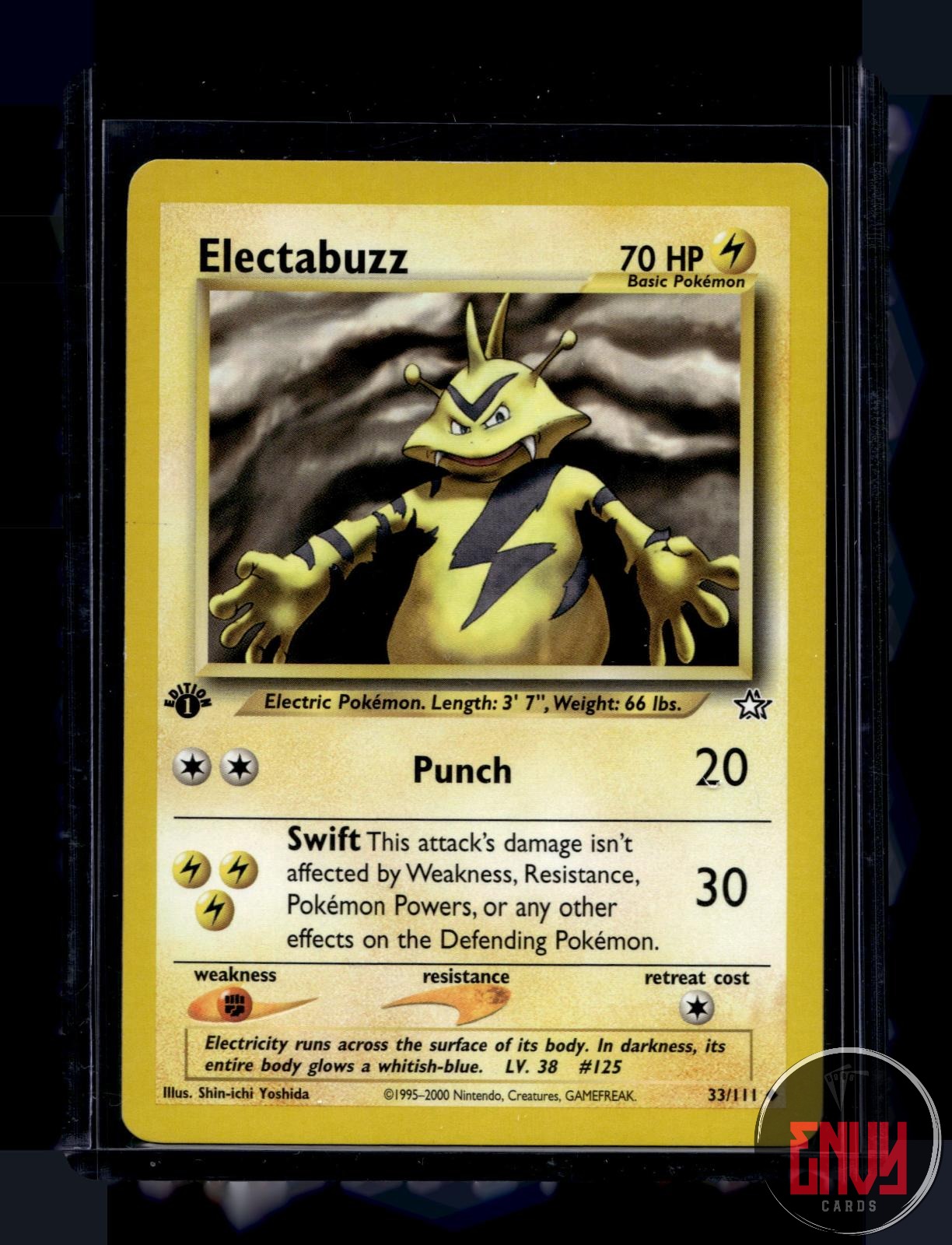 Electabuzz Lightly Played 33/111 Uncommon Neo Genesis Pokemon 1st Edition