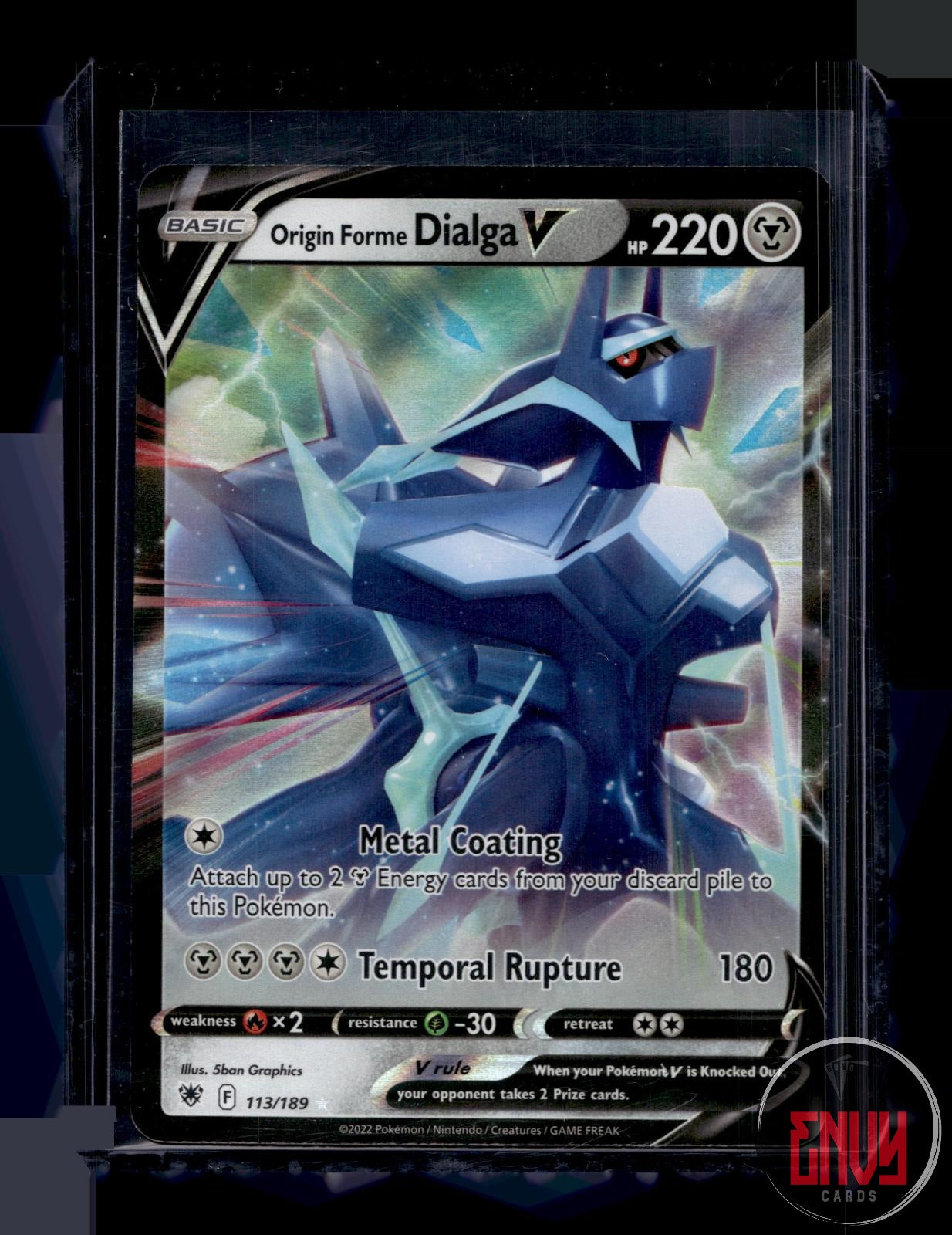 Origin Forme Dialga V Near Mint 113/189 V Rare Astral Radiance Pokemon Holo