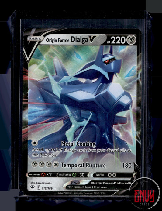 Origin Forme Dialga V Near Mint 113/189 V Rare Astral Radiance Pokemon Holo
