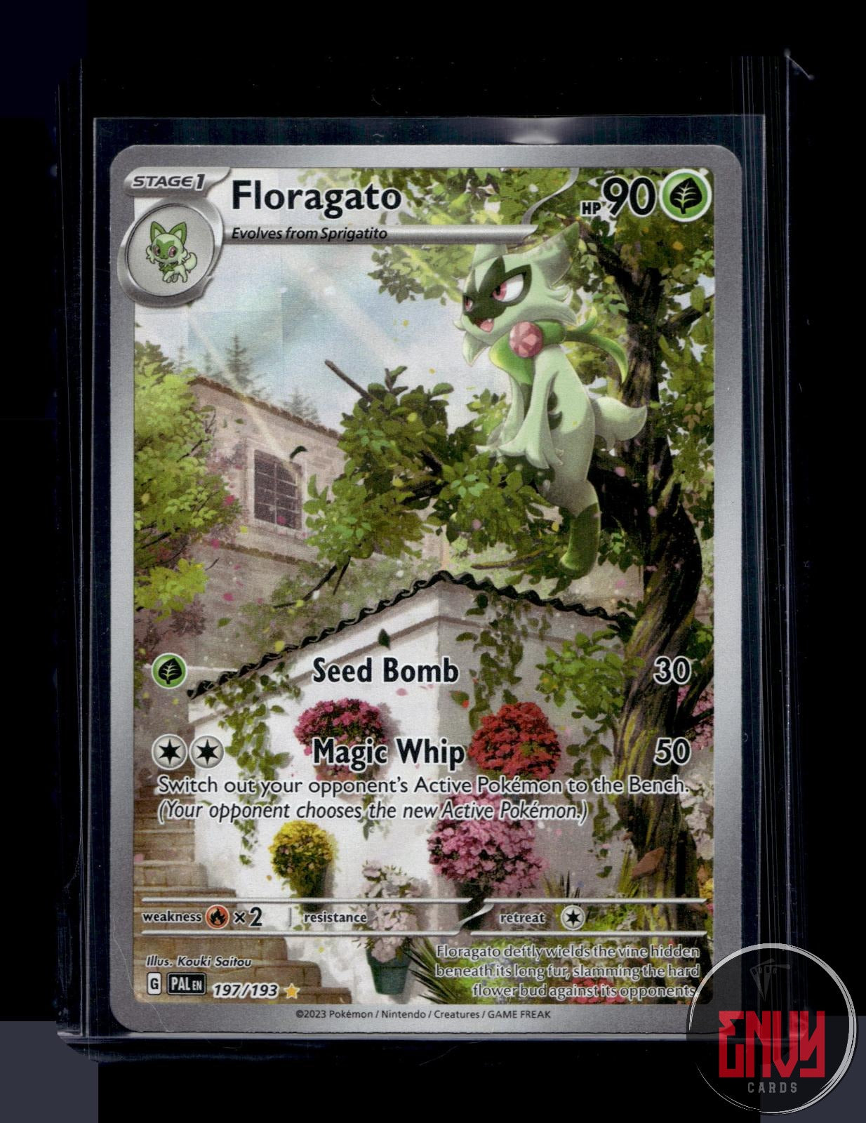 Floragato Lightly Played 197/193 Illustration Rare Paldea Evolved Pokemon