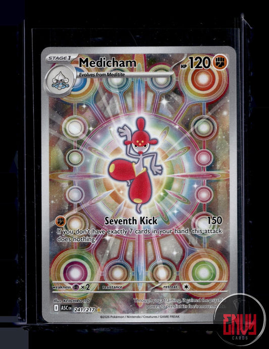 Medicham Near Mint 241/217 Illustration Rare Ascended Heroes Pokemon