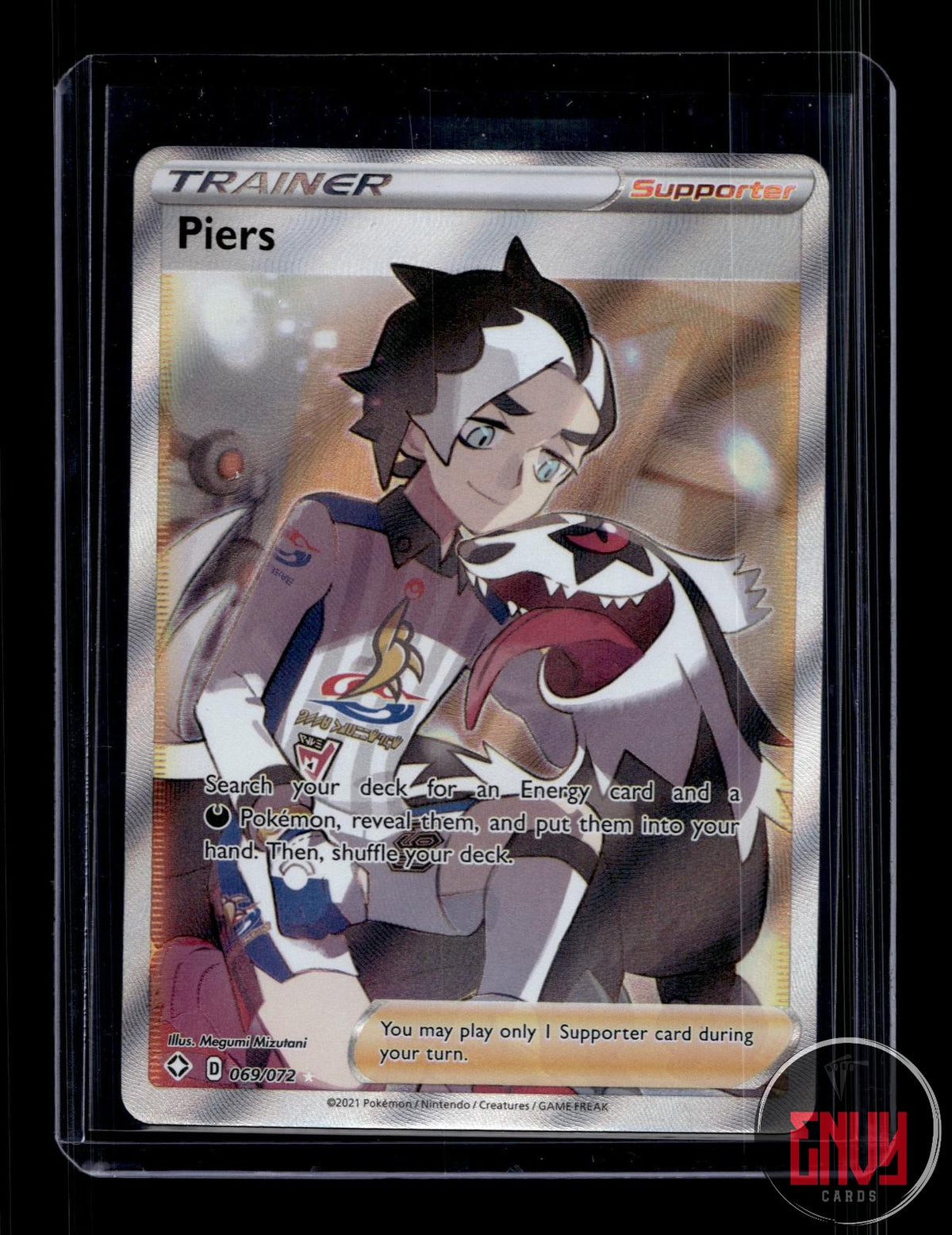 Piers Near Mint 069/072 Ultra Rare Shining Fates Pokemon Holo
