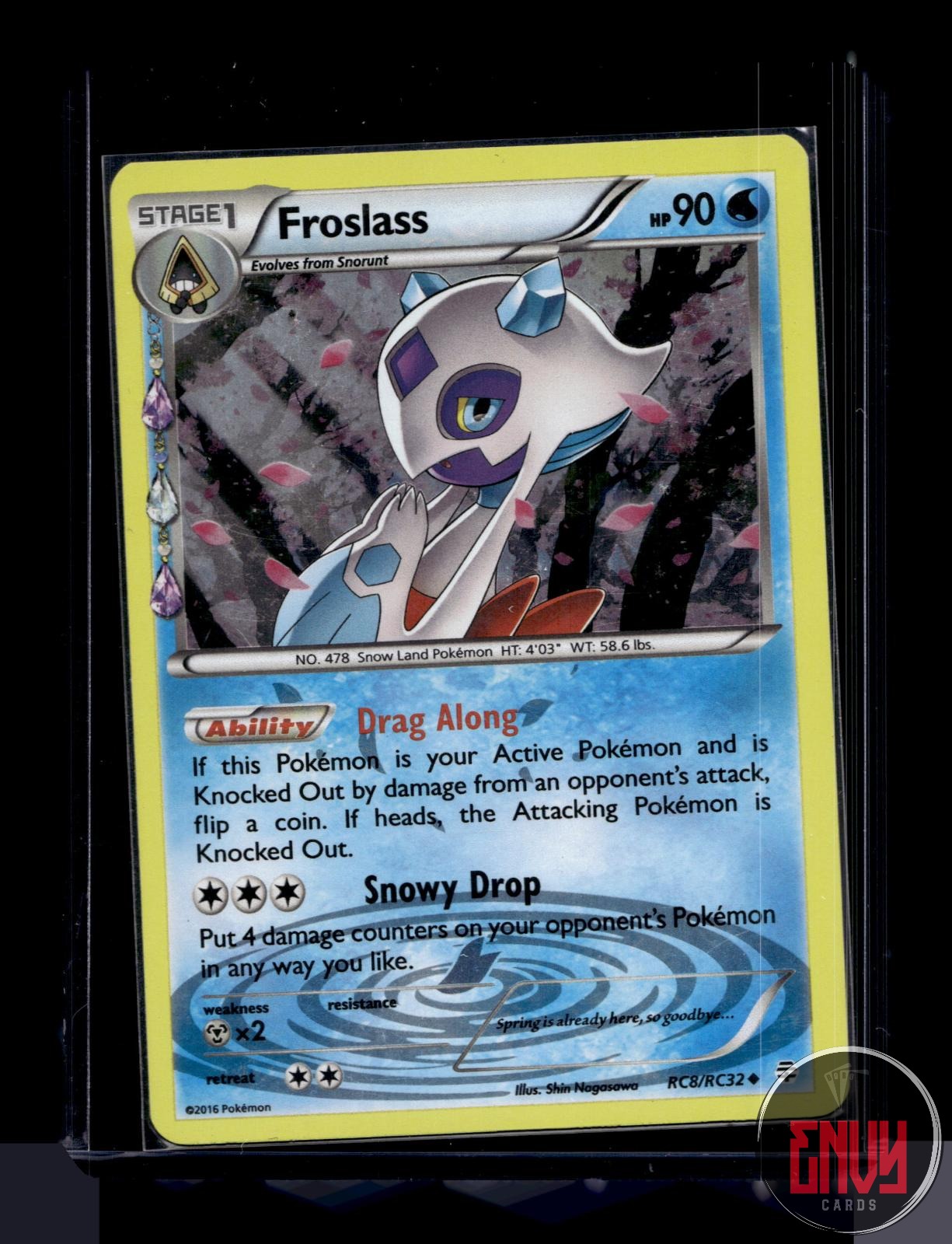 Froslass Lightly Played RC8/RC32 Uncommon Generations Pokemon Holo