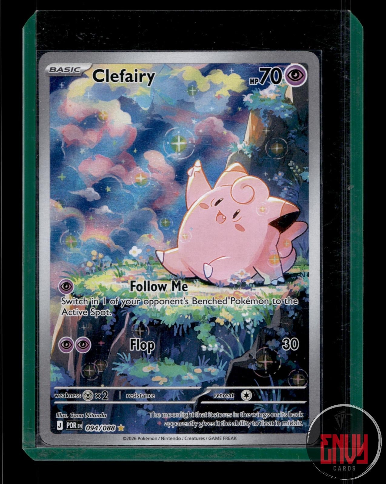 Clefairy Near Mint 094/088 Illustration Rare Perfect Order Pokemon