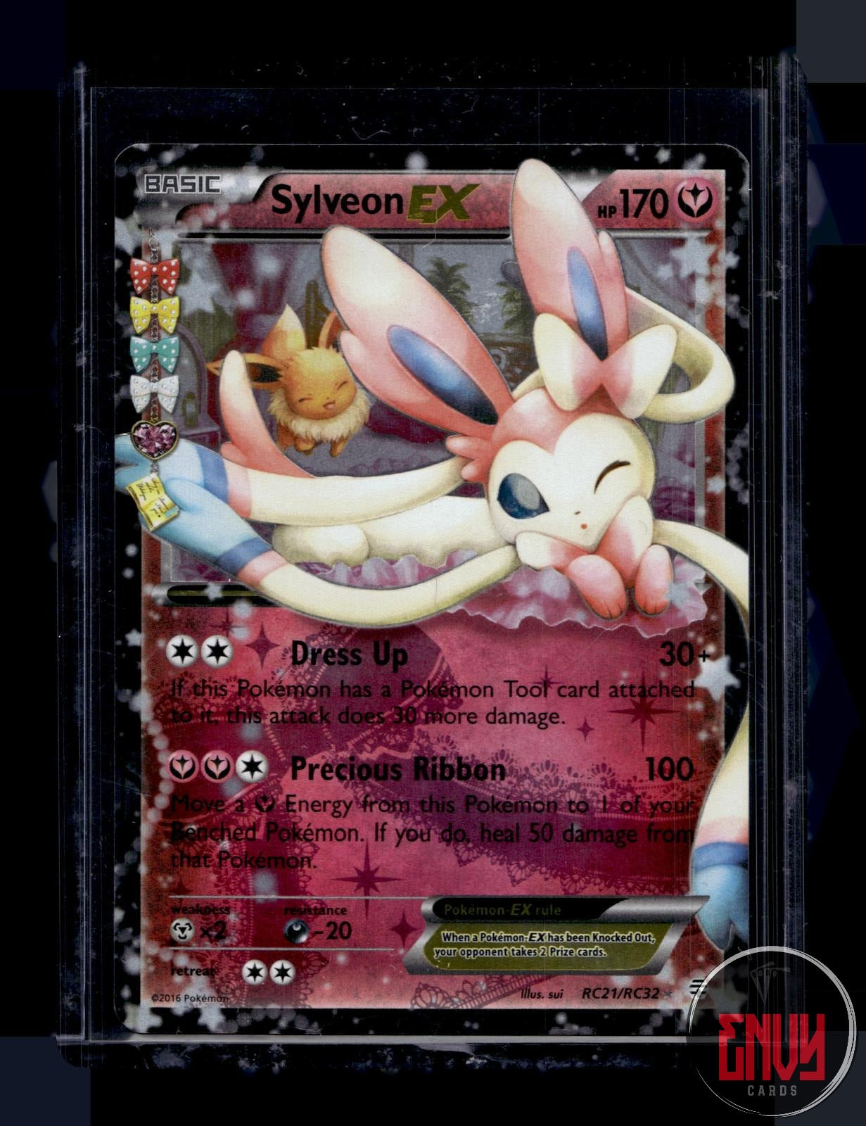 Sylveon EX Lightly Played RC21/RC32 EX Rare Generations Pokemon Holo