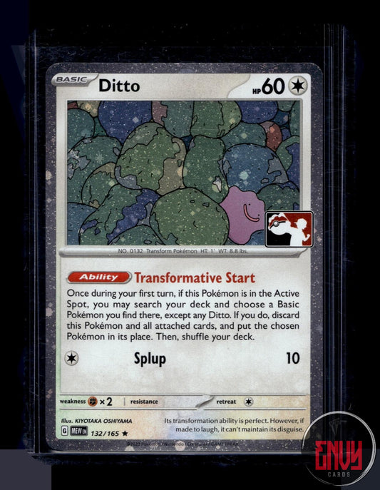 Ditto Near Mint 132/165 Rare Prize Pack Series Cards Pokemon