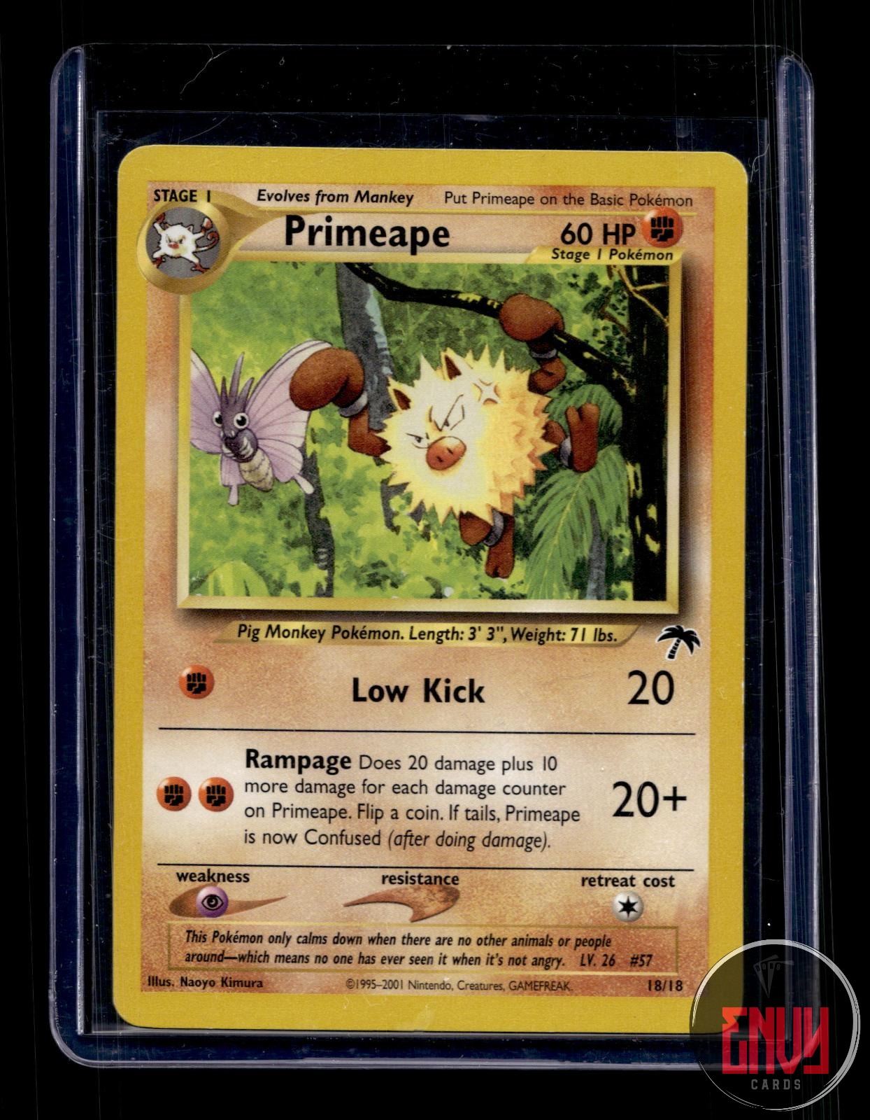 Primeape Lightly Played 18/18 Southern Islands Pokemon