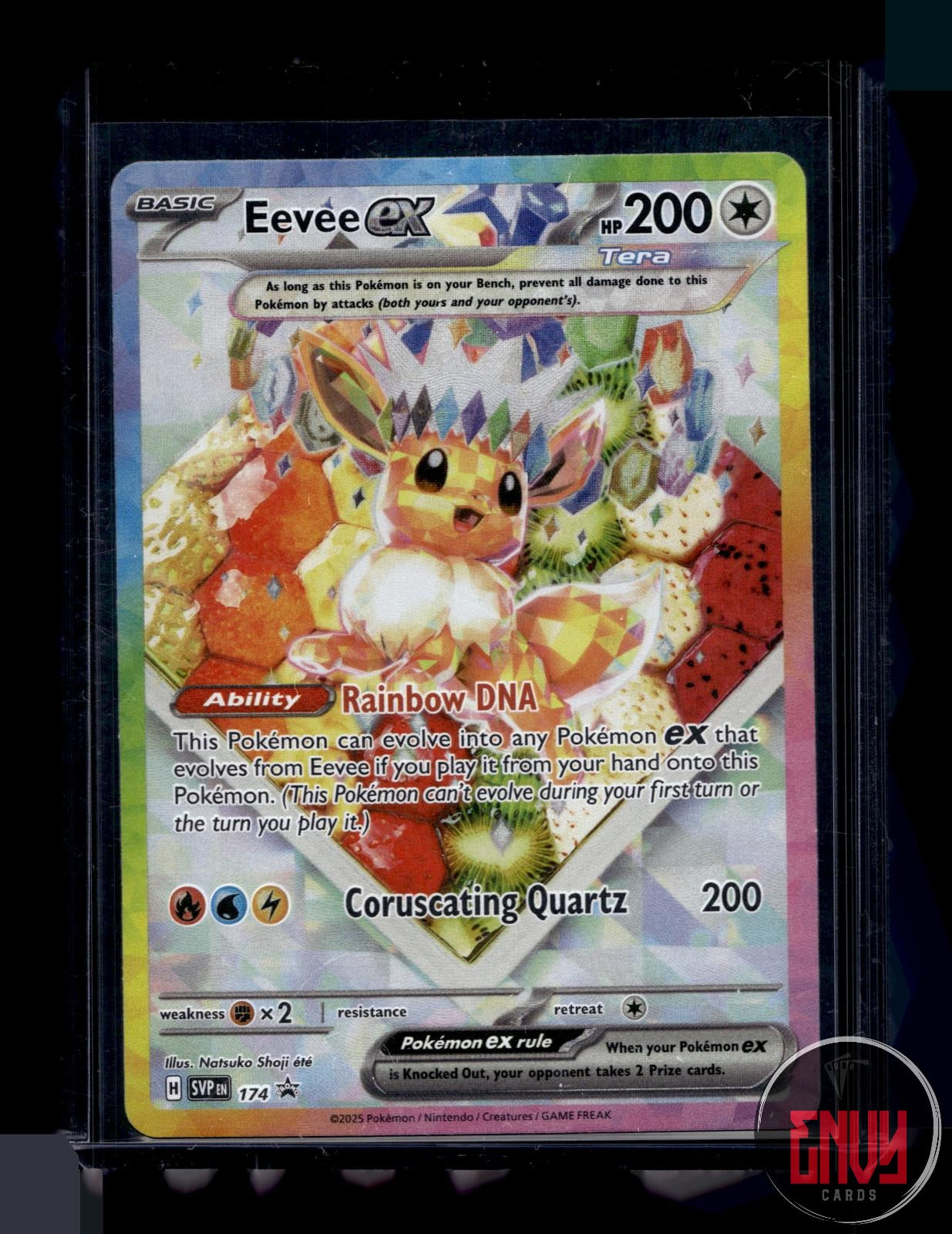 Eevee ex Near Mint 174 Promo Scarlet & Violet Promo Pokemon Holo