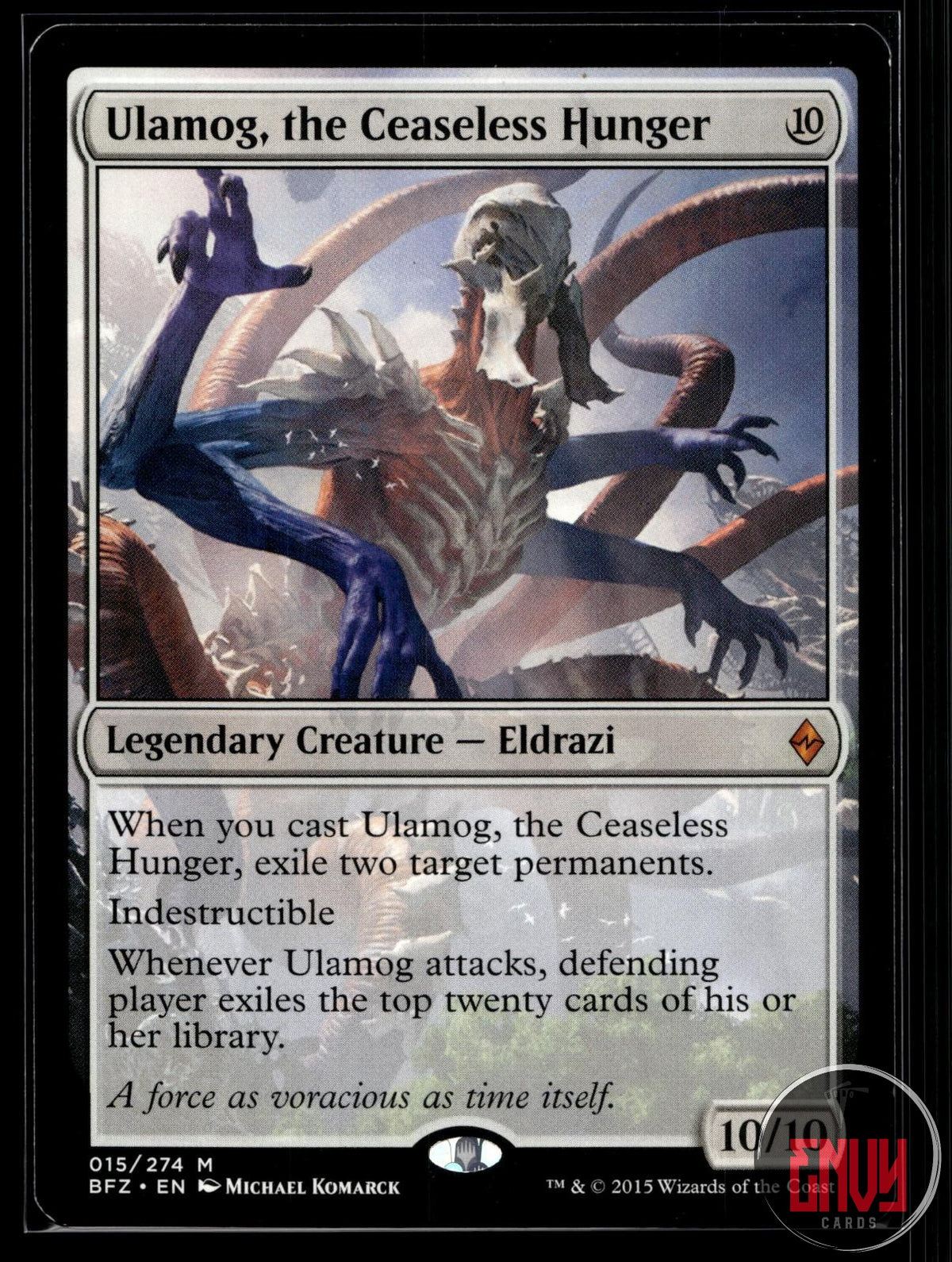 Ulamog, the Ceaseless Hunger Near Mint 15 Mythic Battle for Zendikar