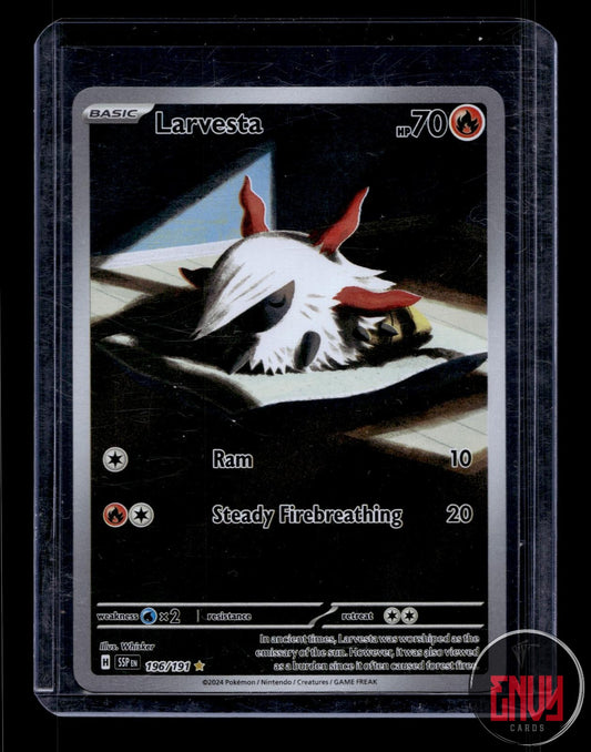 Larvesta Near Mint 196/191 Illustration Rare Surging Sparks Pokemon