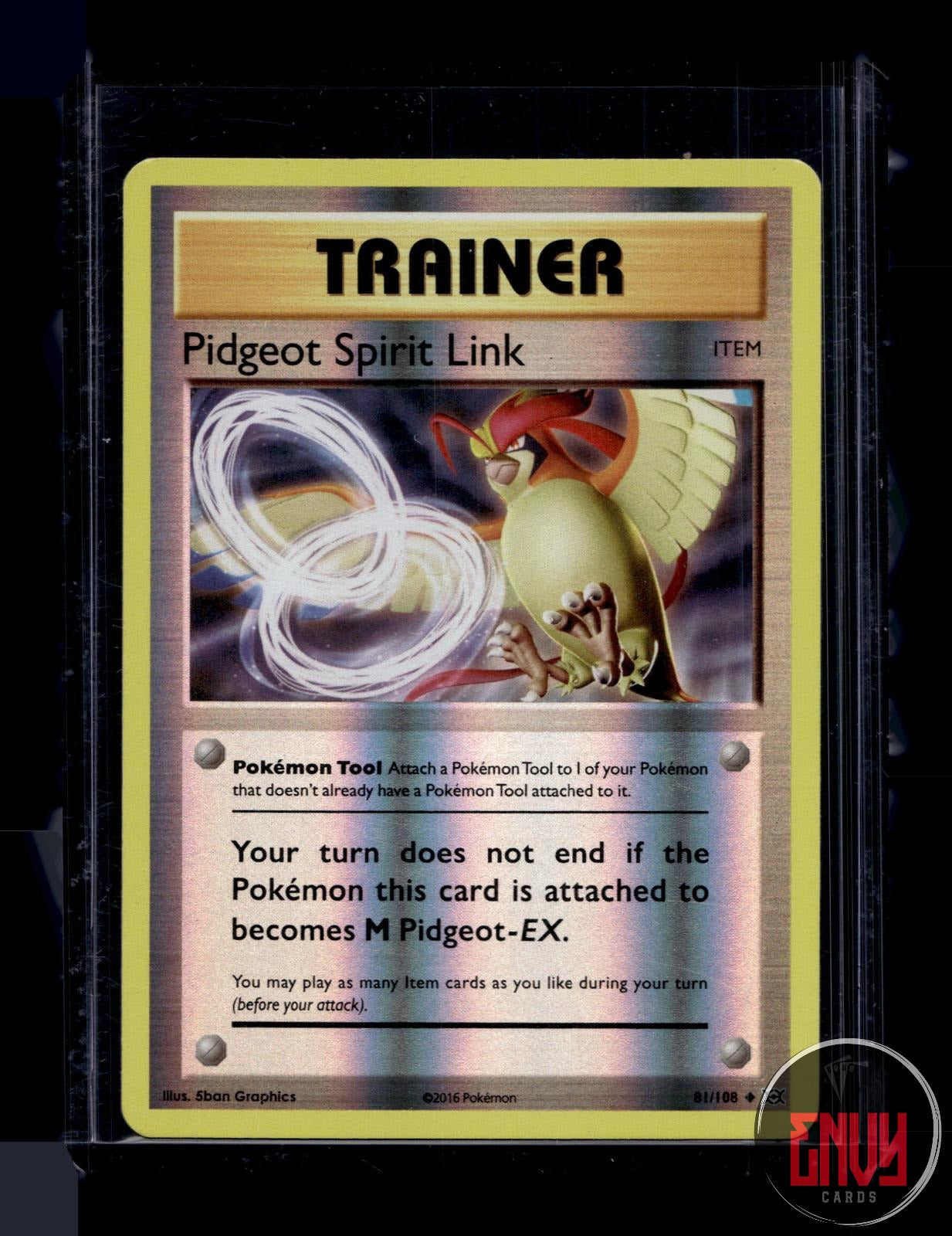 Pidgeot Spirit Link Near Mint 81/108 Uncommon Evolutions Pokemon Reverse Holo