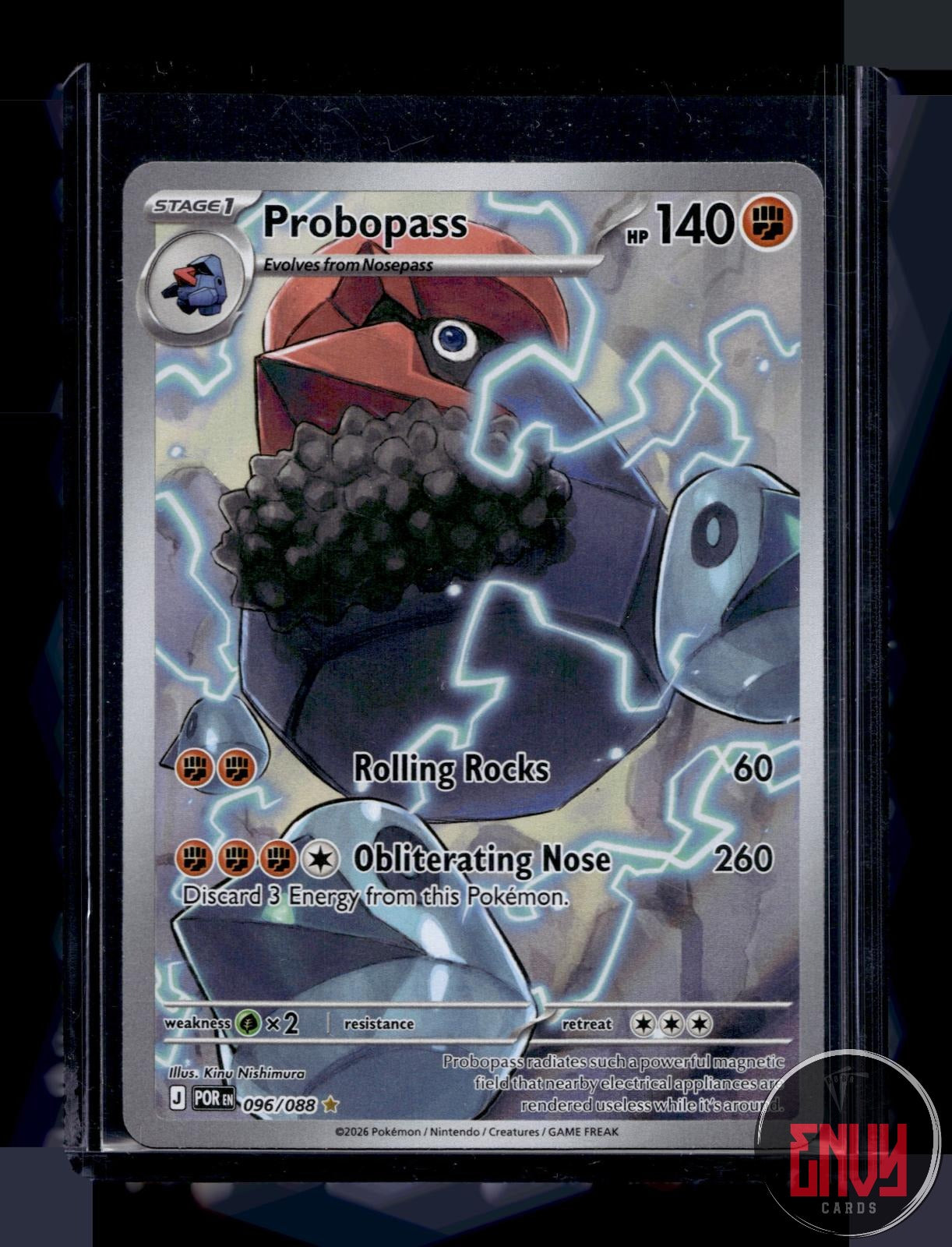 Probopass Near Mint 096/088 Illustration Rare Perfect Order Pokemon