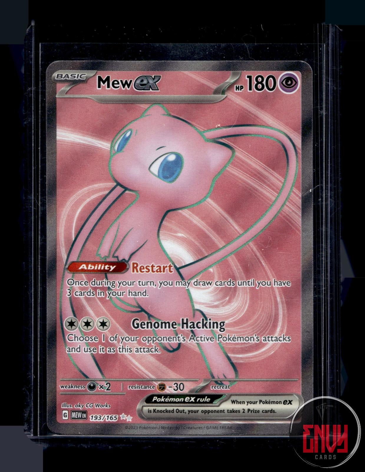 Mew ex Near Mint 193/165 Ultra Rare 151 Pokemon