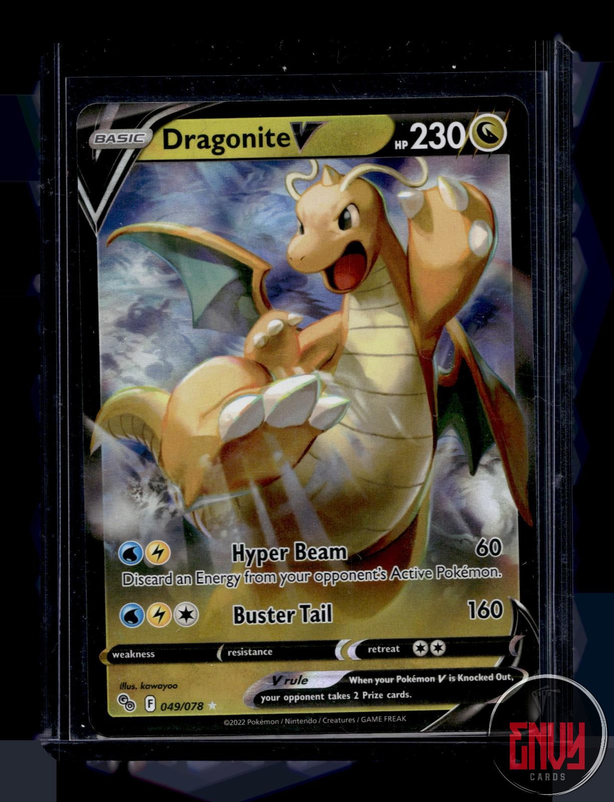 Dragonite V Near Mint 049/078 V Rare Pokemon GO Pokemon