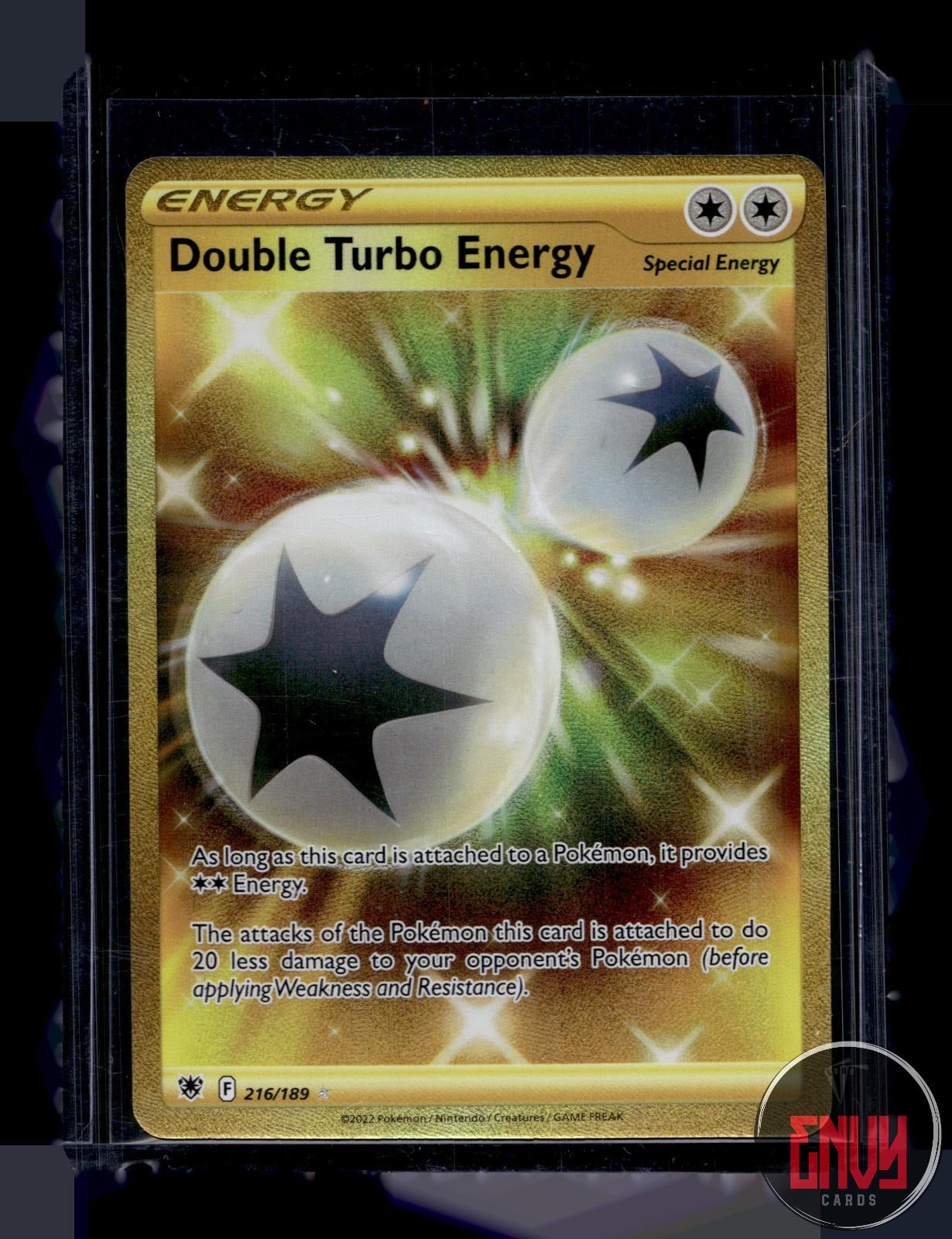 Double Turbo Energy Near Mint 216/189 Secret Rare Astral Radiance Pokemon Holo