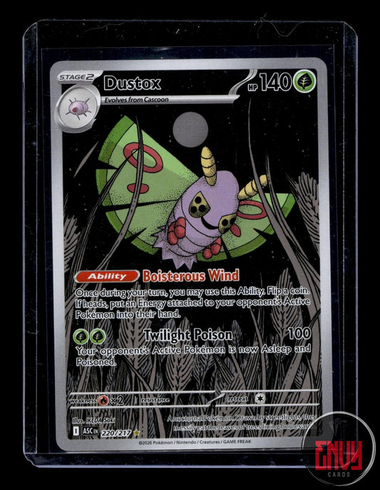 Dustox Near Mint 220/217 Illustration Rare Ascended Heroes Pokemon