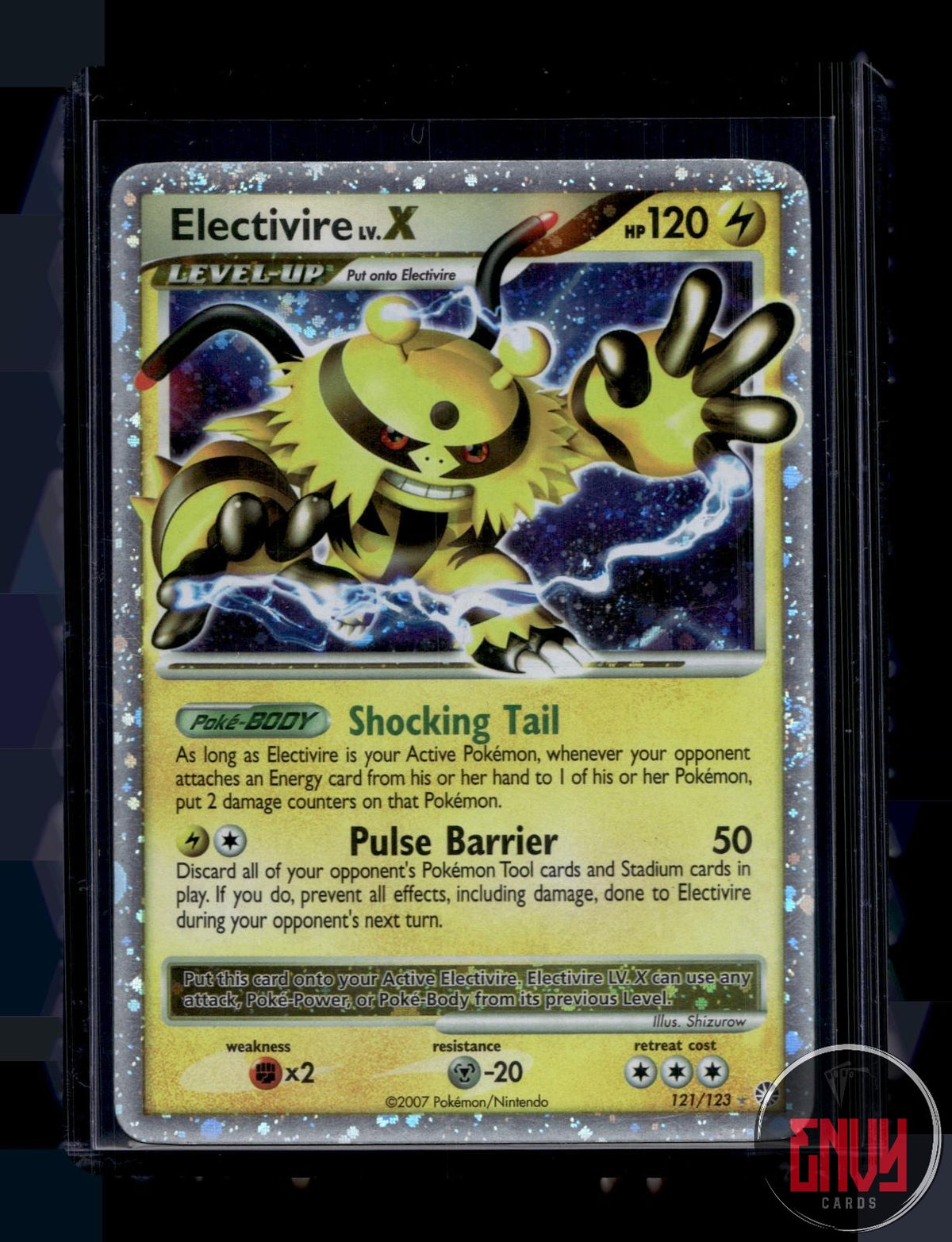 Electivire LV.X MP 121/123 LV.X Rare Mysterious Treasures Pokemon Holo