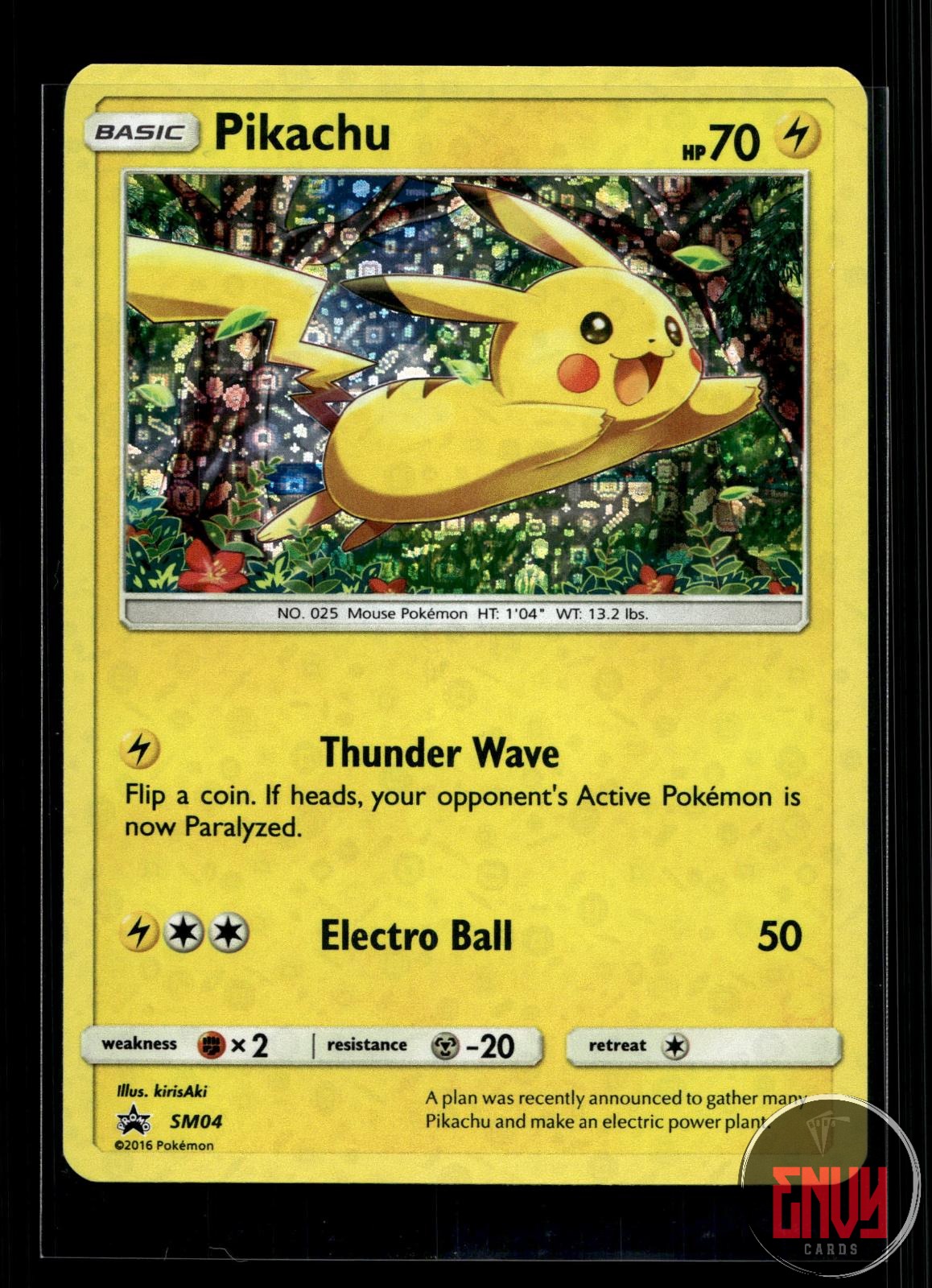 Pikachu (General Mills) LP SM04 P Miscellaneous Cards & Products Pokemon Holo