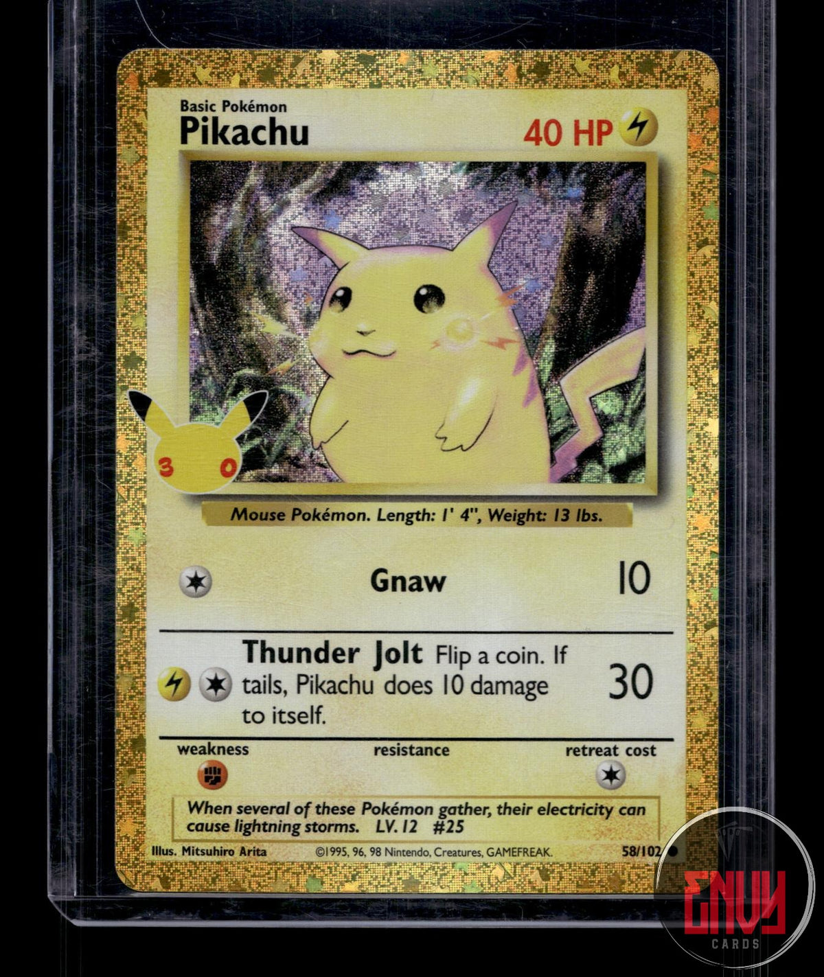 Pikachu NM 58/102 ME: 30th Celebration Classic Collection Pokemon Holo