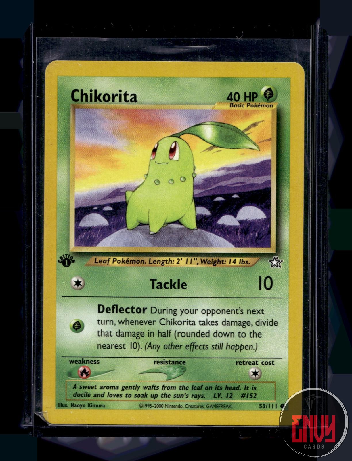 Chikorita Lightly Played 53/111 Common Neo Genesis Pokemon