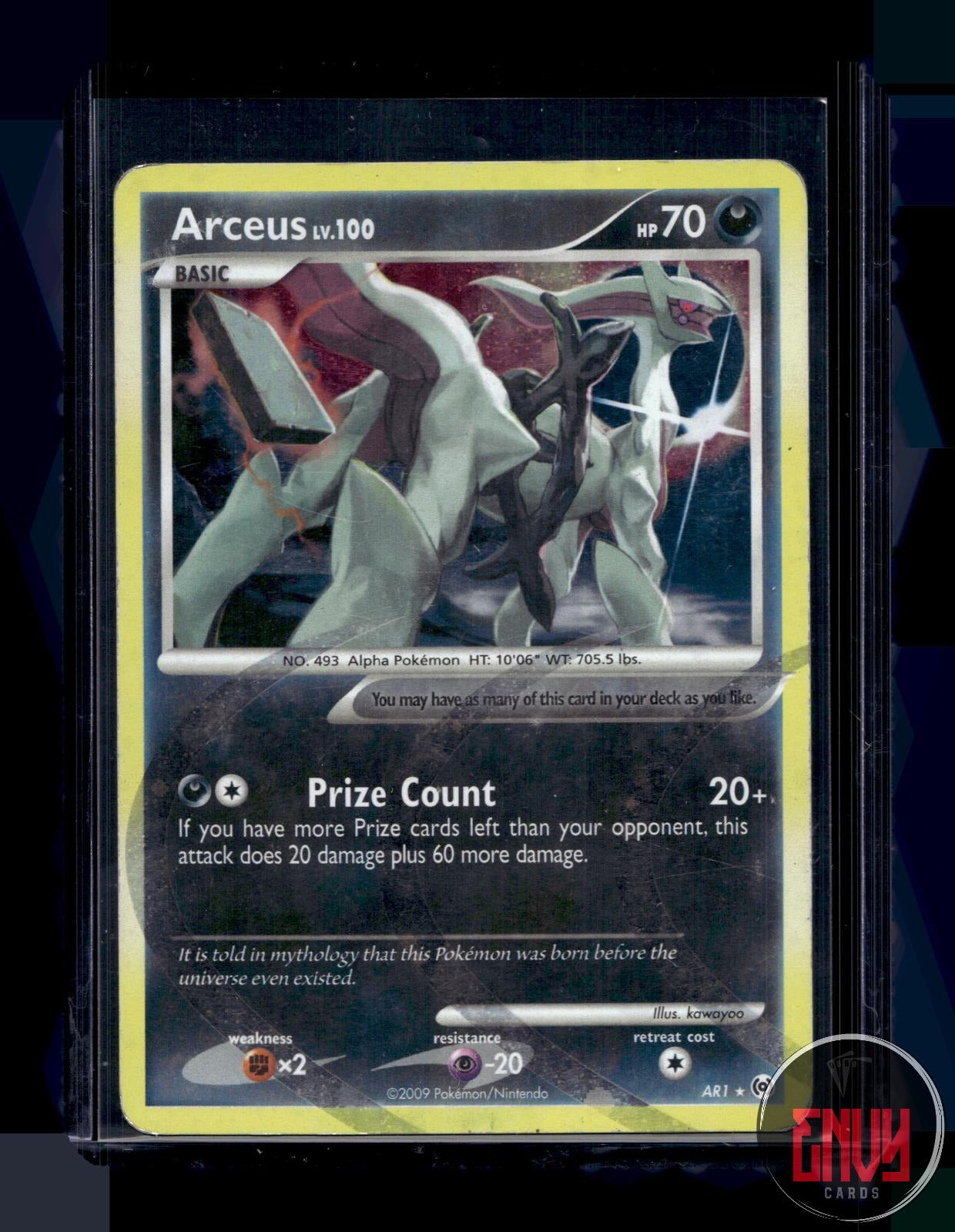 Arceus (AR1) Damaged AR1 Holo Rare Arceus Pokemon