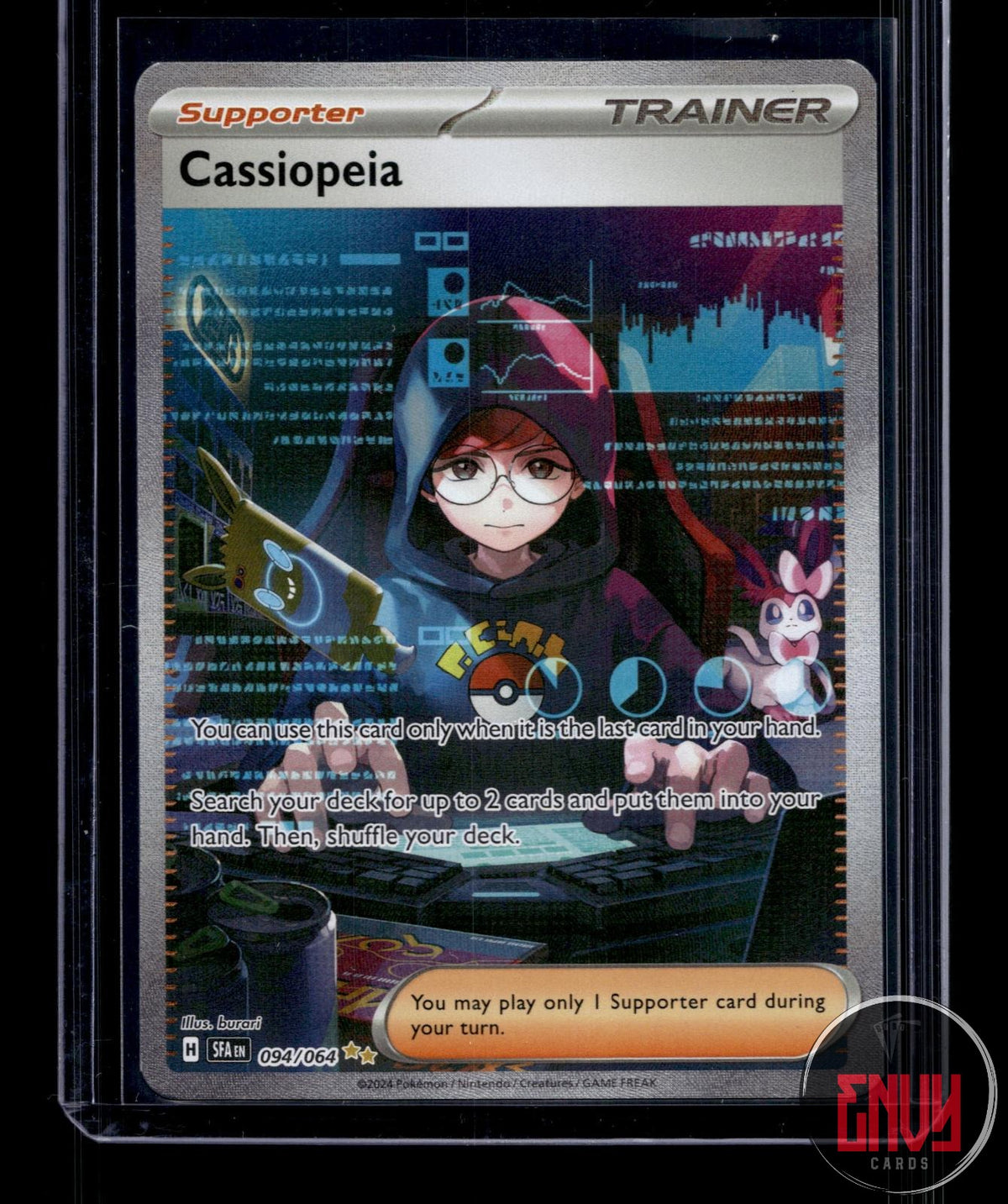 Cassiopeia NM 094/064 SIR Shrouded Fable Pokemon Holo