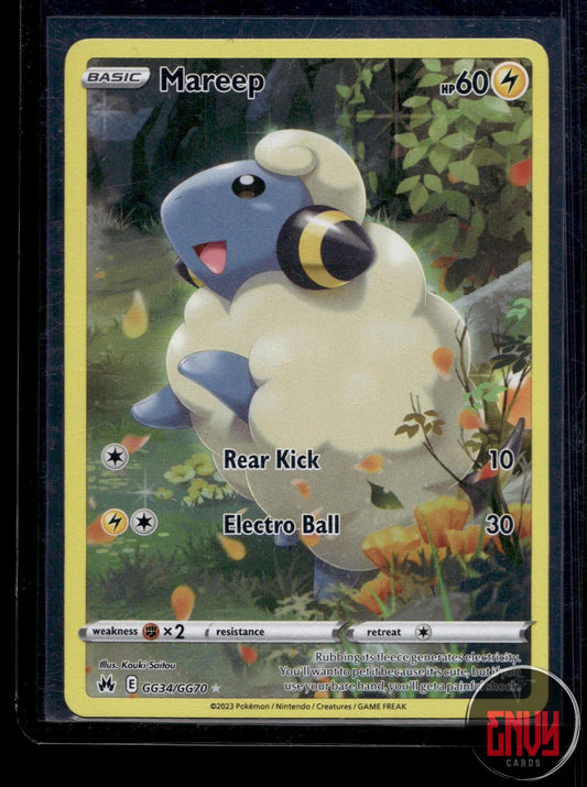 Mareep NM GG34/GG70 Trainer Gallery Rare Crown Zenith Galarian Gallery Pokemon