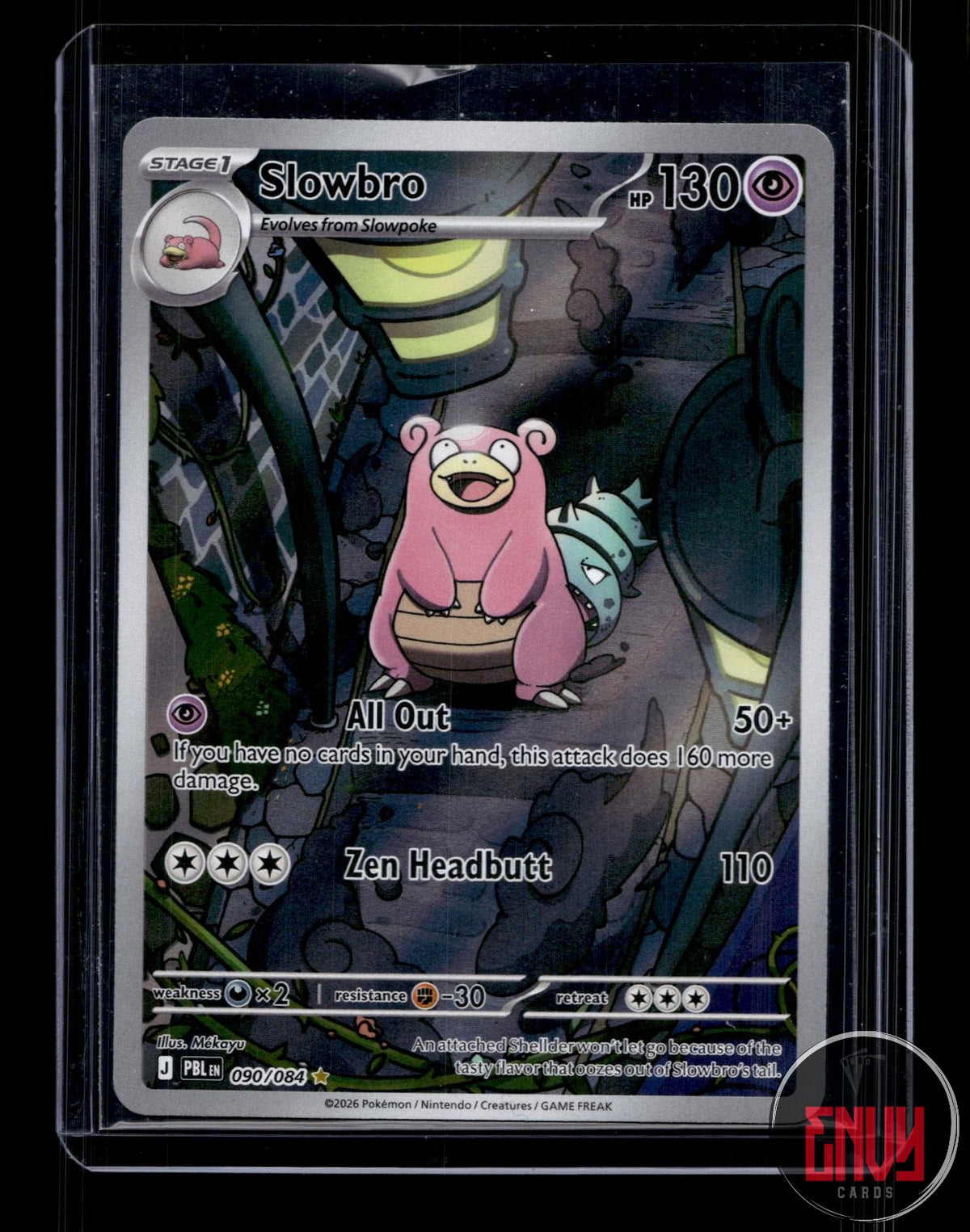 Slowbro NM 090/084 IR Pitch Black Pokemon Holo