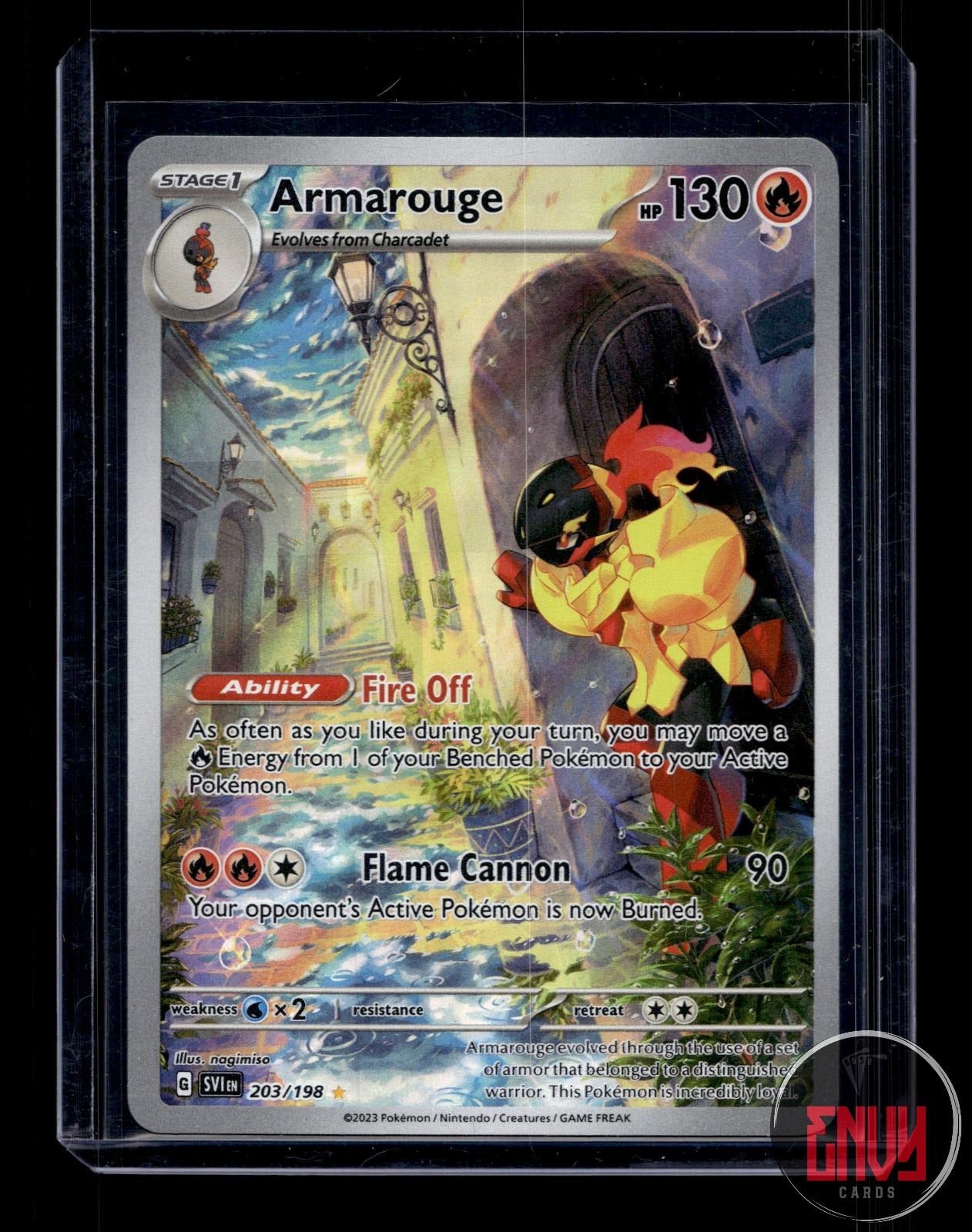 Armarouge Lightly Played 203/198 Illustration Rare Scarlet & Violet Pokemon