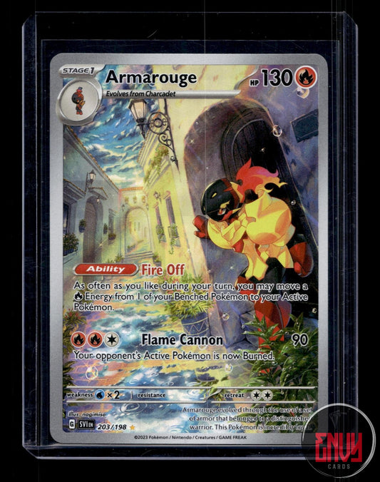 Armarouge Lightly Played 203/198 Illustration Rare Scarlet & Violet Pokemon