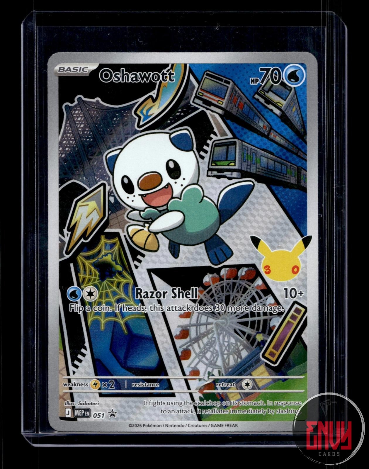 Oshawott Near Mint 051 Promo ME: Mega Evolution Promo Pokemon Holo