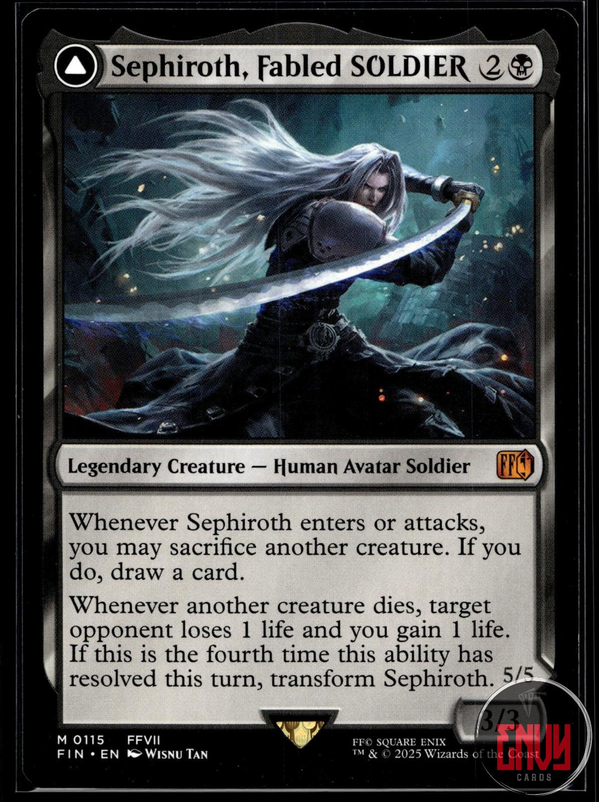 Sephiroth, Fabled SOLDIER Near Mint 115 Mythic FINAL FANTASY
