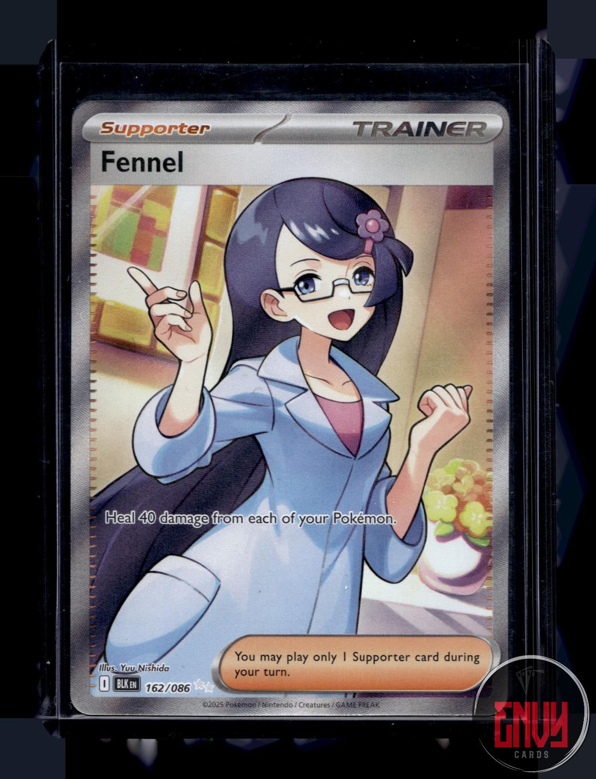 Fennel Near Mint 162/086 Ultra Rare Black Bolt Pokemon