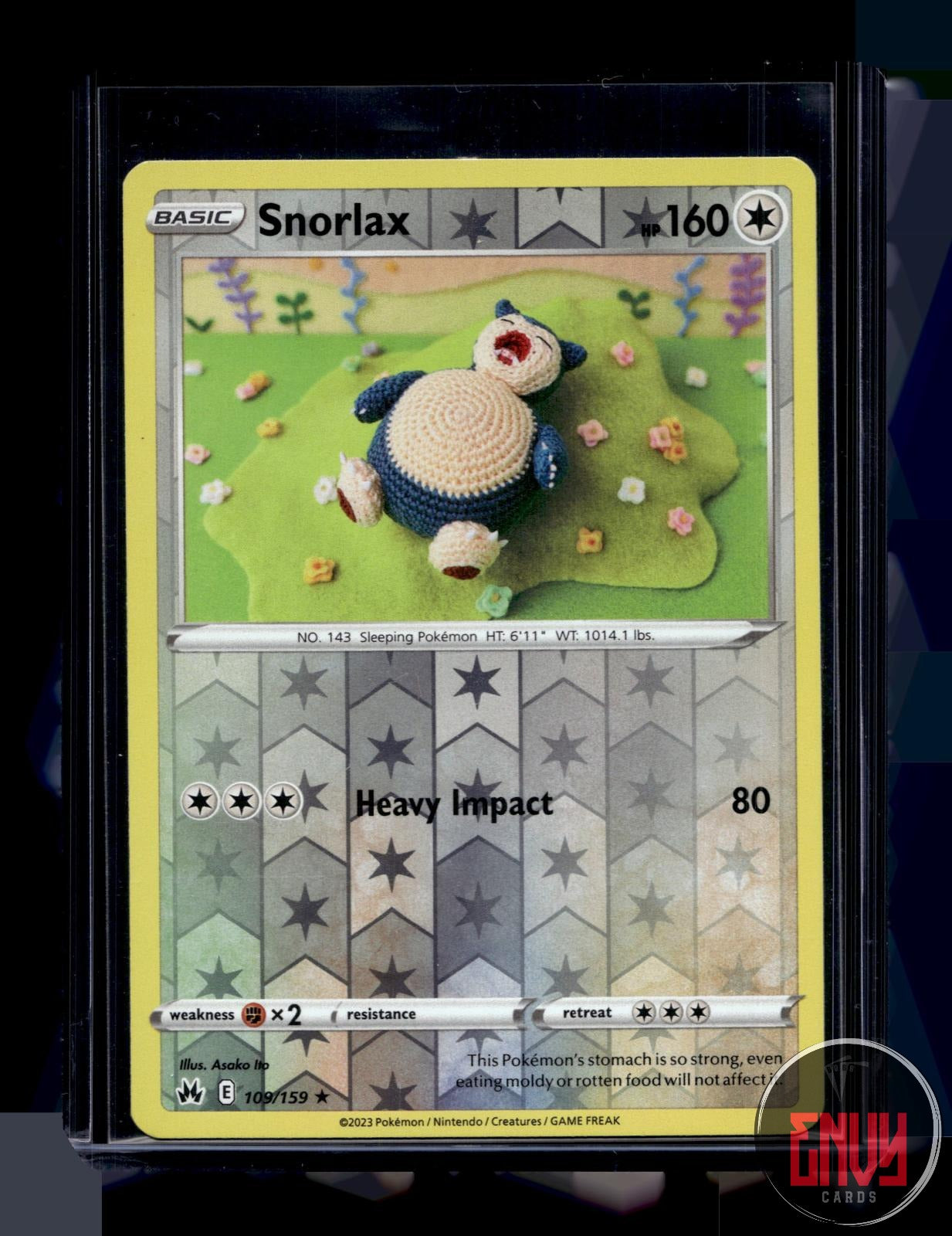 Snorlax Near Mint 109/159 Rare Crown Zenith Pokemon