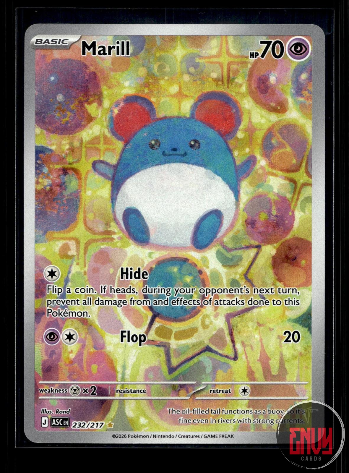 Marill NM 232/217 IR Ascended Heroes Pokemon Holo