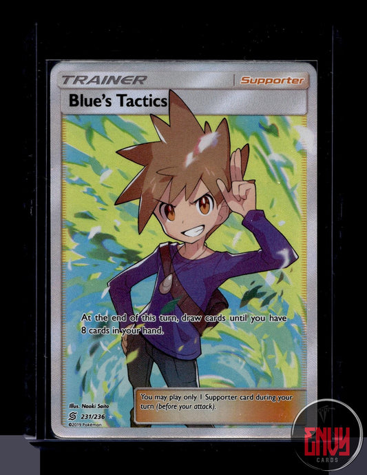 Blue's Tactics Near Mint 231/236 Ultra Rare Unified Minds Pokemon