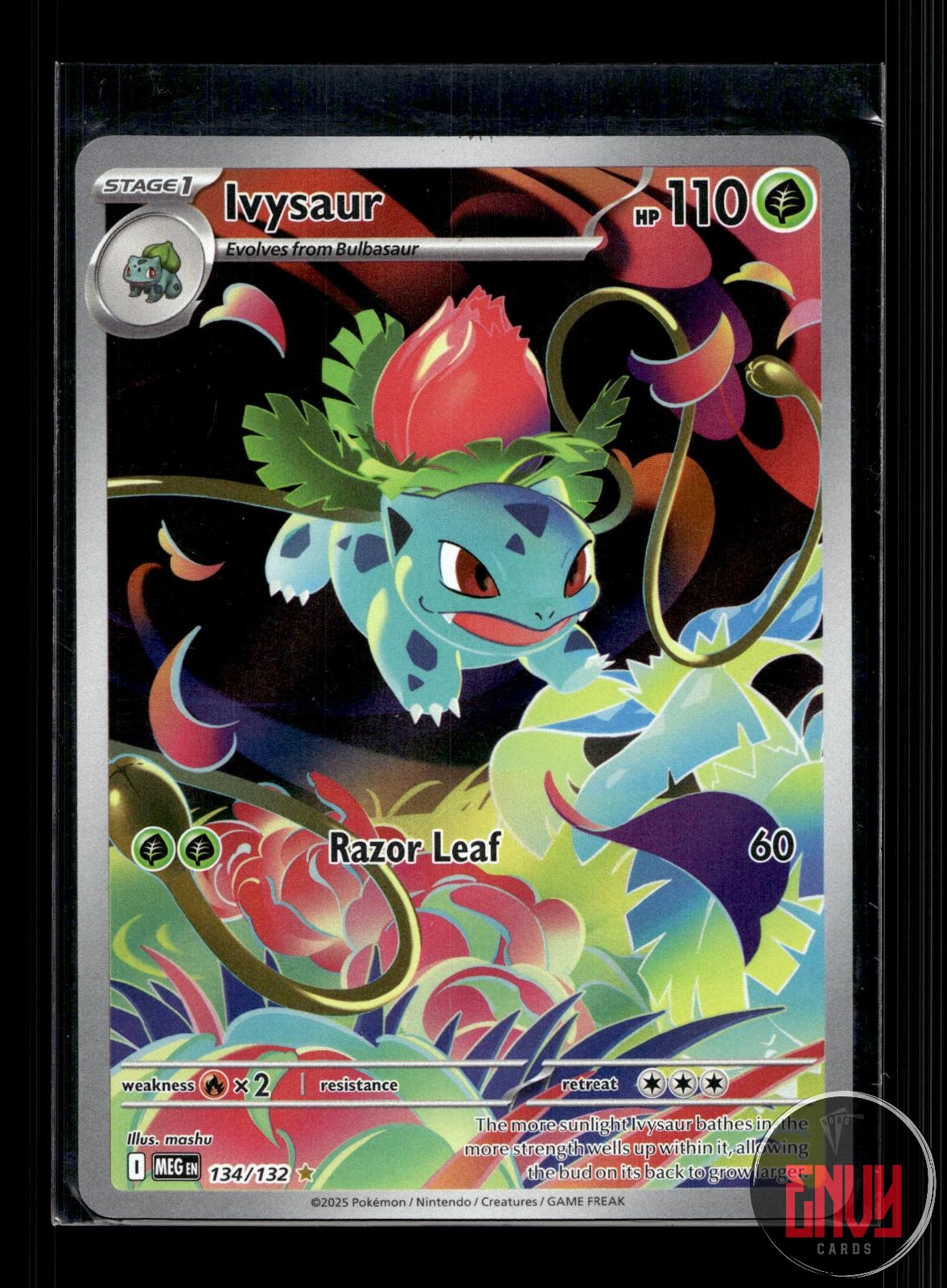 Ivysaur NM 134/132 IR Mega Evolution Pokemon Holo