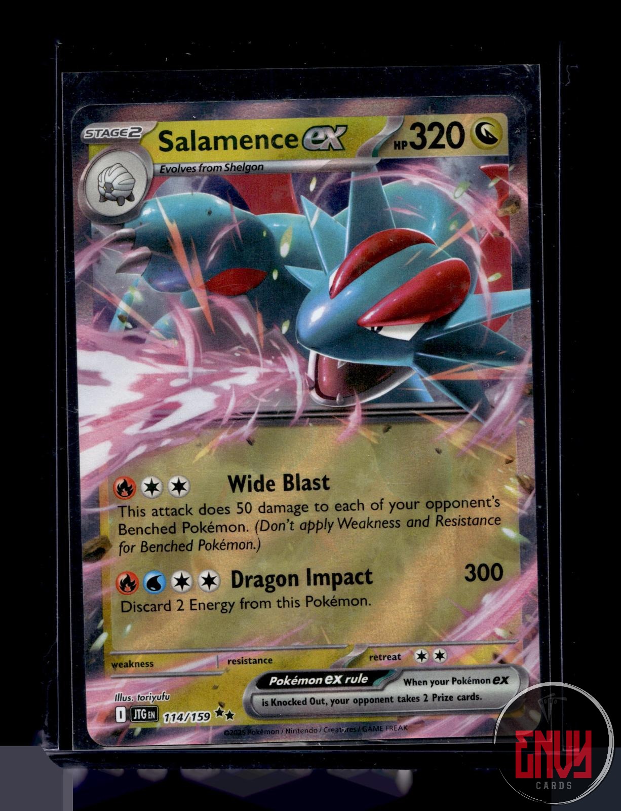 Salamence ex Near Mint 114/159 Double Rare Journey Together Pokemon